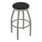 Holland Bar Stool Co 25" Swivel Counter Stool, Nickel Finish, Graph Coal Seat 80225AN018 - alternate 1